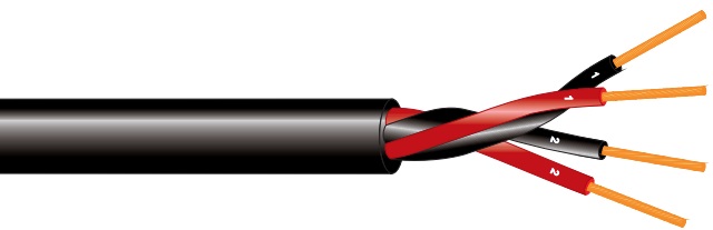 Loudspeakercable 2x0.34 mm&sup2; red/black Eca - Loudspeaker cable - 399500102B